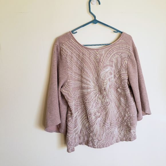 Anthropologie Akemi + Kin Onora Kimono Top Size L - Picture 5 of 9